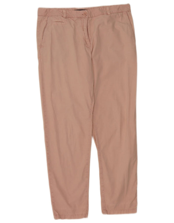 Женские прямые брюки чинос Marks & Spencer UK 14, большие W34 L28, розовые