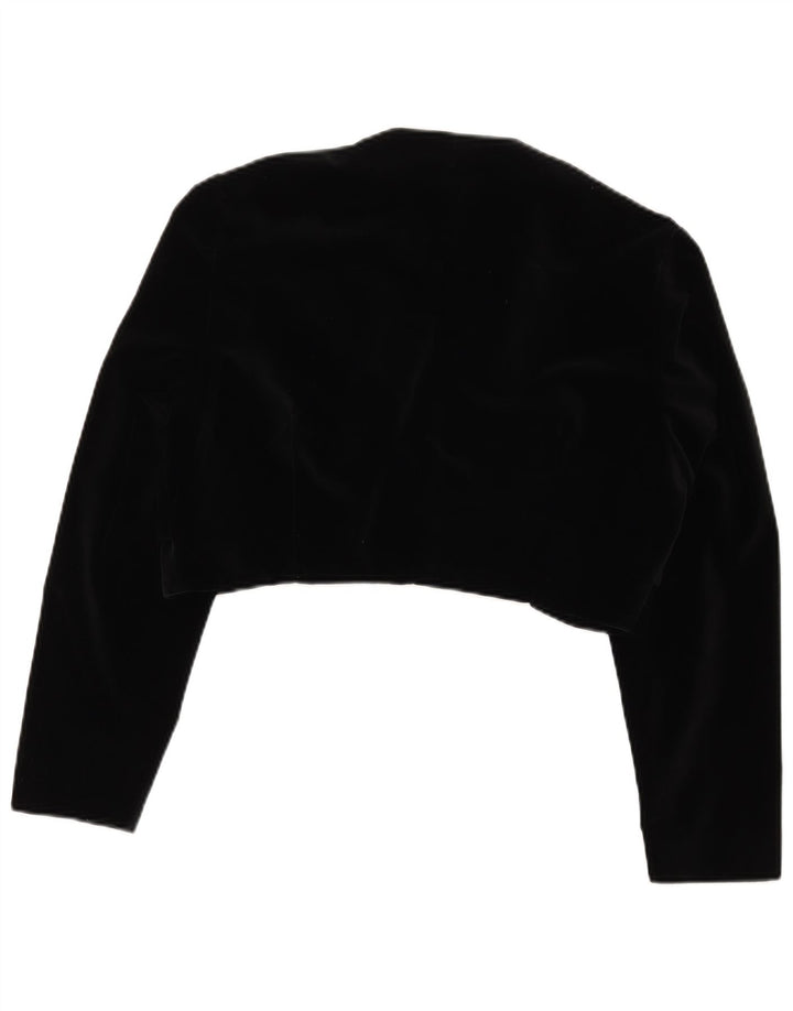 Винтажное женское болеро IT 48 XL, черный хлопок