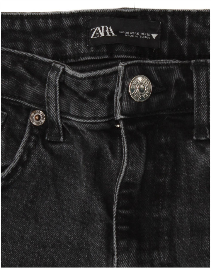 Женские прямые джинсы Zara EU 38, маленькие W28 L26, серые
