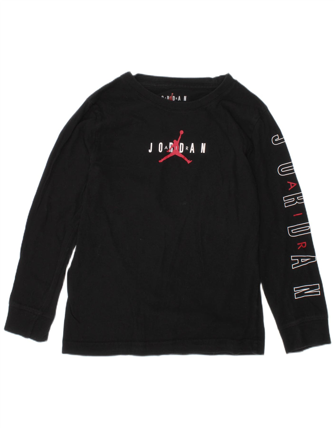 Топ с рисунком для мальчиков JORDAN, длинный рукав, 6–7 лет, большой черный