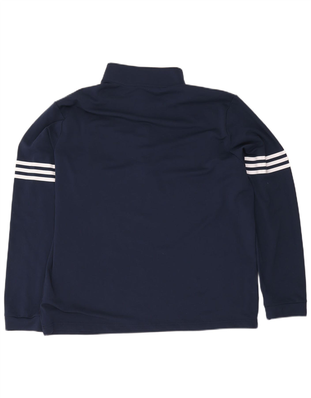 Adidas Мужской пуловер с воротником на молнии Спортивный костюм Top XL Темно-синий полиэстер