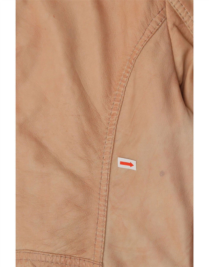 ASHWOOD Womens Leather Jacket UK 10 Small Pink Leather Vintage Ashwood and Second-Hand Ashwood from Messina Hembry 