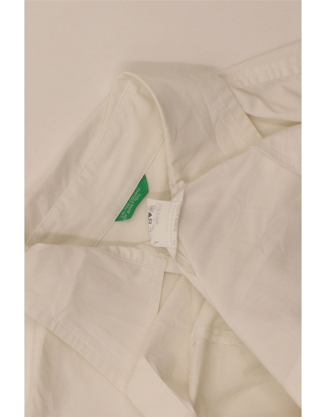 Женская рубашка Benetton UK 14, большая белая