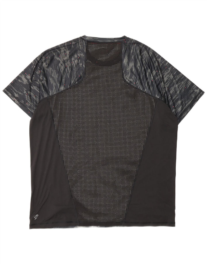 Мужская футболка Nike Top 2XL, черный камуфляжный полиэстер