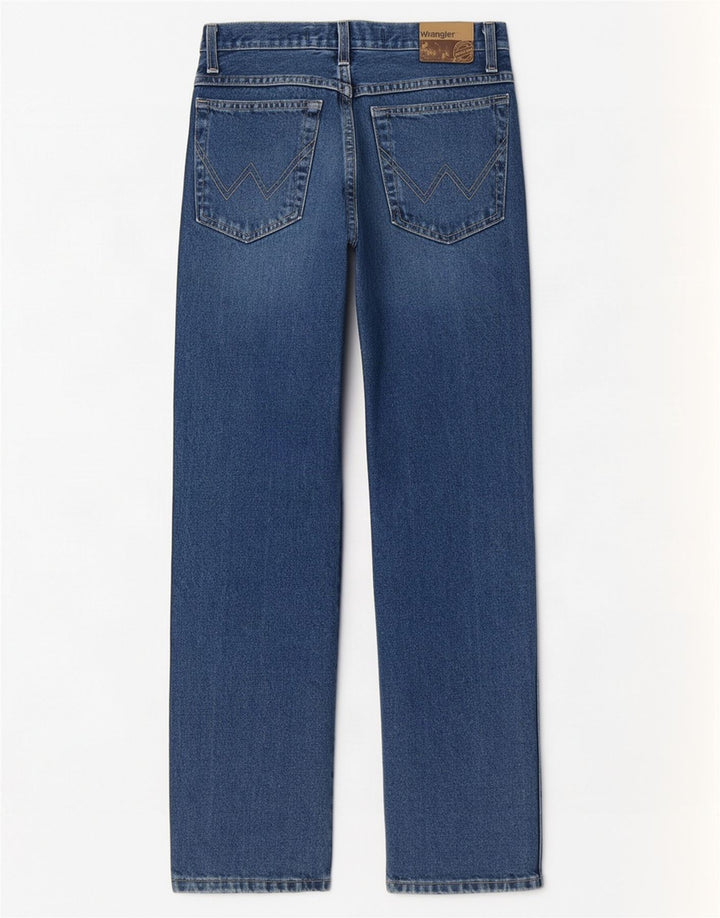 Мужские обычные прямые джинсы Wrangler W30 L30, синий хлопок