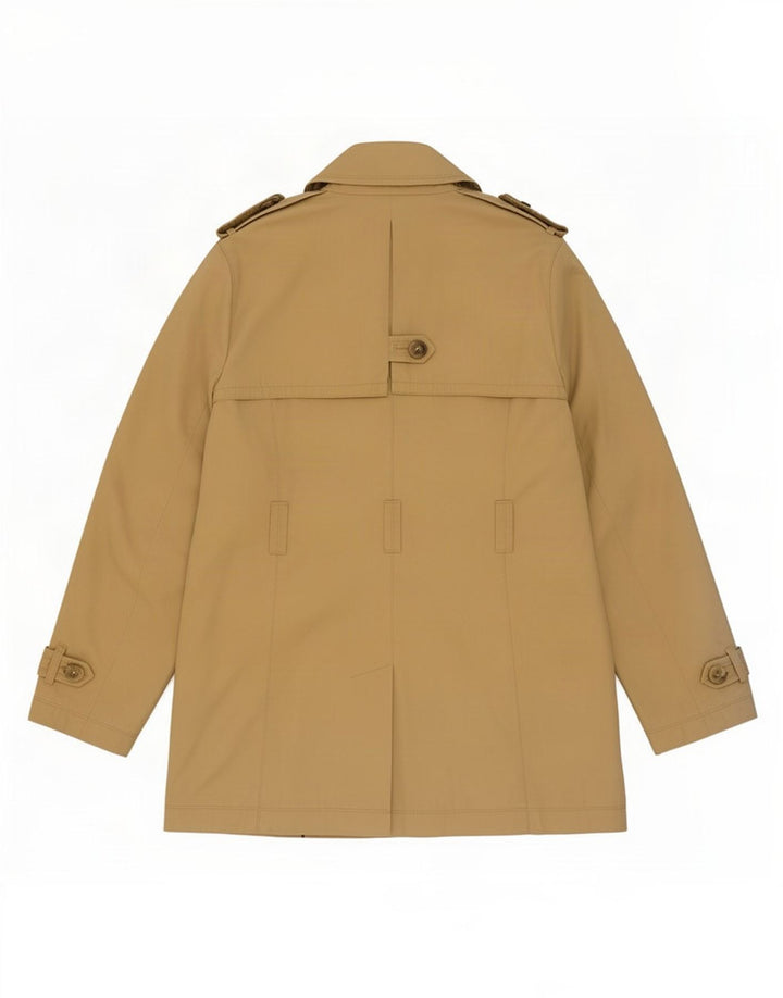 Женский тренч Massimo Dutti UK 14, большой размер, бежевый хлопок