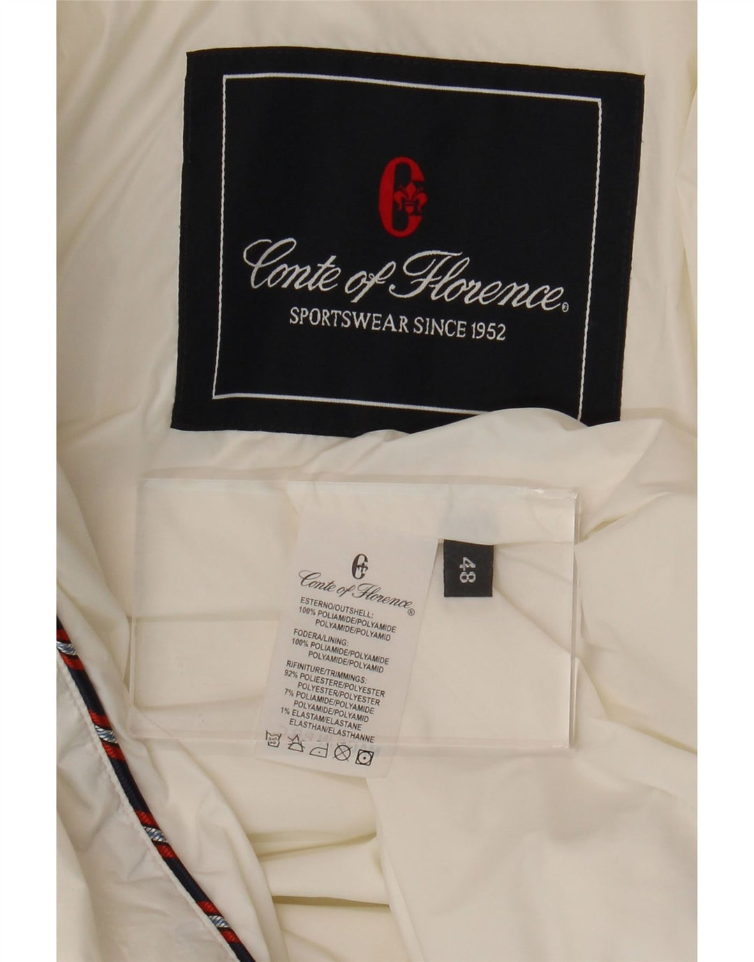 Женский бомбер с графическим рисунком Conte of Florence IT 48 XL Белый Полиамид