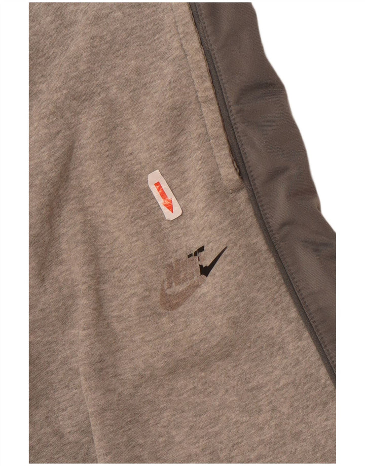Мужские спортивные брюки Nike, джоггеры среднего серого цвета, хлопок с цветными блоками