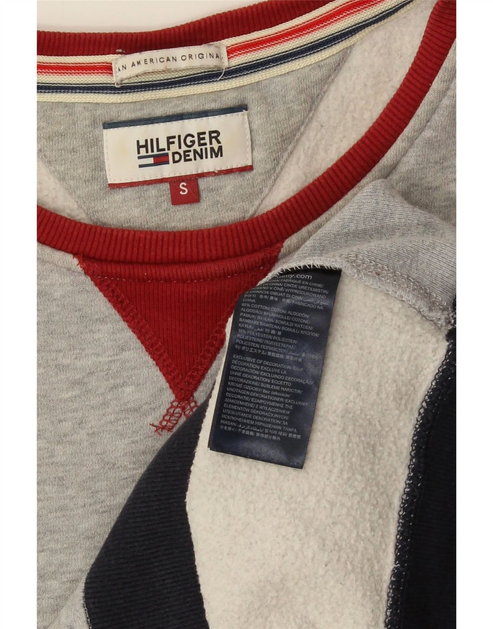 Женский свитер с рисунком Tommy Hilfiger UK 10, маленький серый