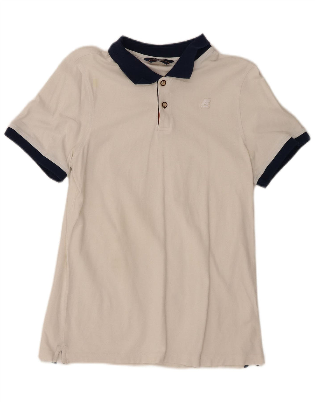 K-WAY Mens Polo Shirt Medium White