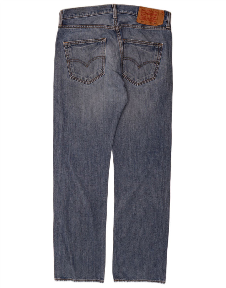 Мужские прямые джинсы Levi's 501 W32 L32 синие, хлопок