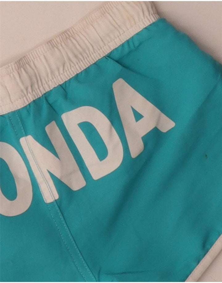 BENETTON Шорты для плавания с графическим рисунком для мальчиков 8–9 лет, синие с цветными блоками