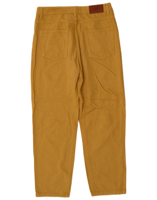 Мужские зауженные джинсы Benetton W32 L28, желтый хлопок