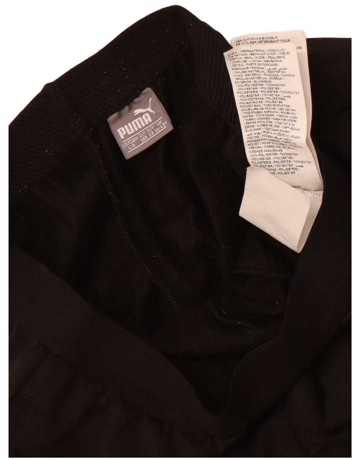 Спортивные брюки Puma для мальчиков 11-12 лет, черный полиэстер