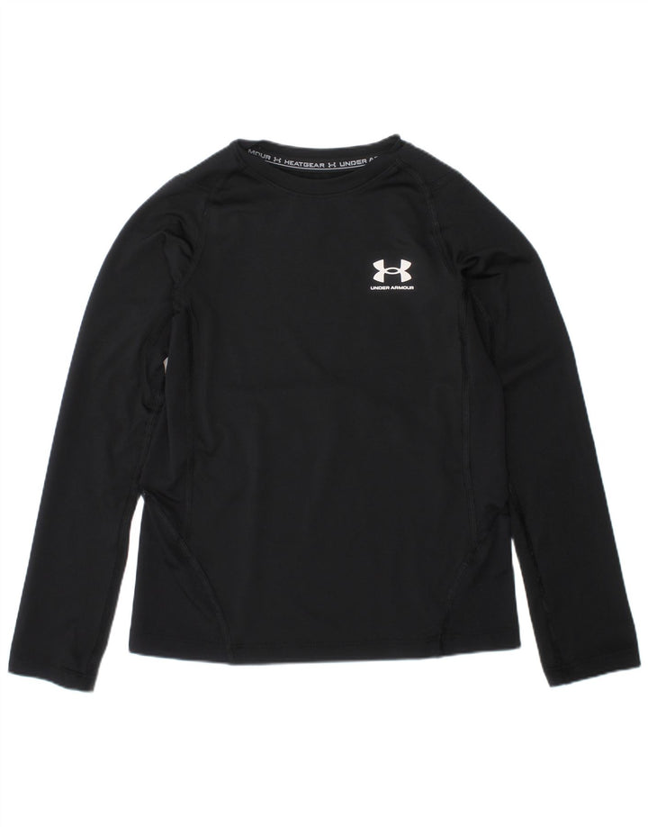 Топ Under Armour для мальчиков с длинными рукавами, 6–7 лет, маленький черный