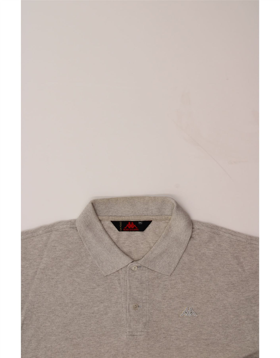 KAPPA Mens Polo Shirt 2XL Grey Cotton Vintage Kappa and Second-Hand Kappa from Messina Hembry 