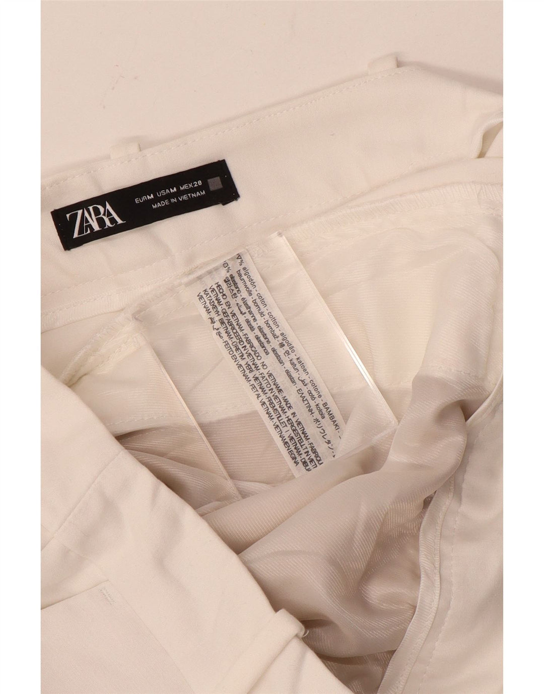 Женские шорты чинос Zara Medium W28, белый хлопок