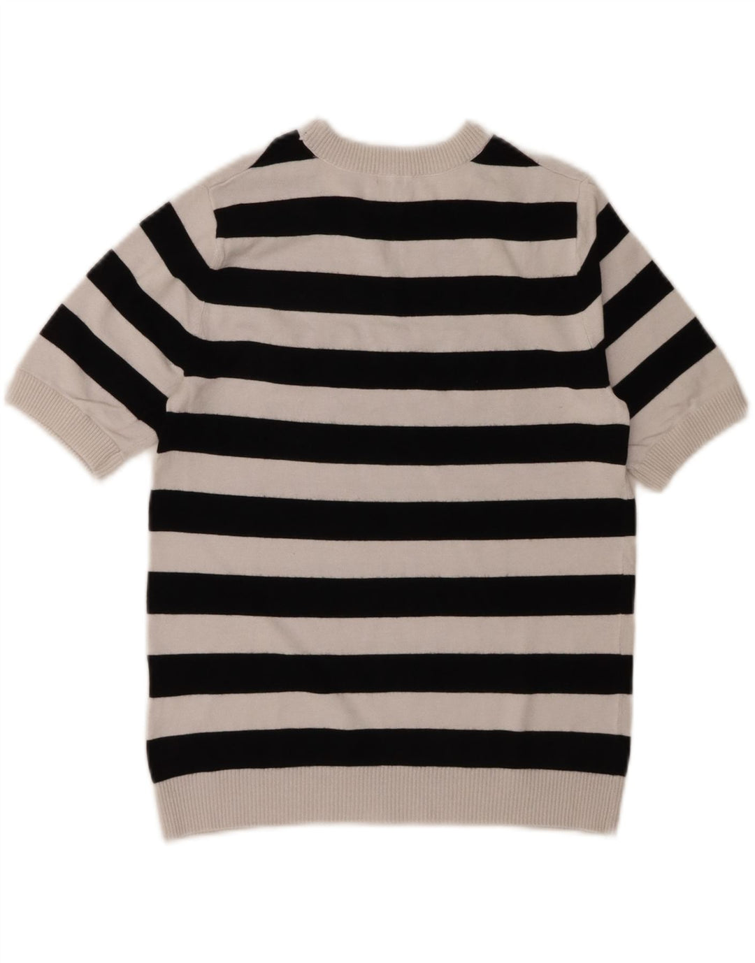 Guess Женский джемпер с круглым вырезом с рисунком UK 12, средний белый вискоза