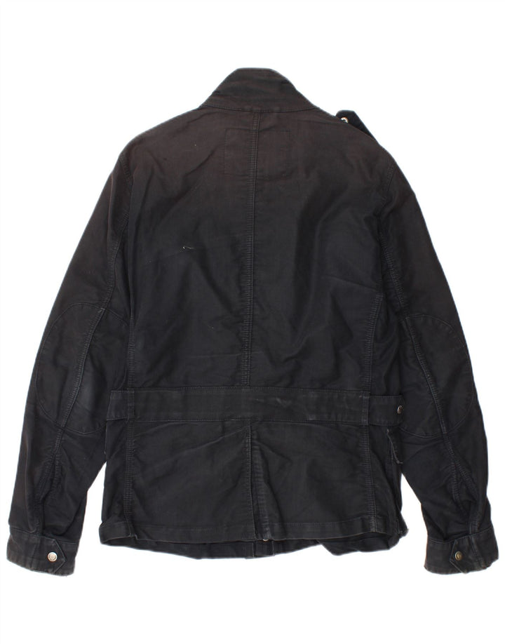 Мужская куртка Woolrich в стиле милитари, Великобритания 36, маленькая, черный хлопок