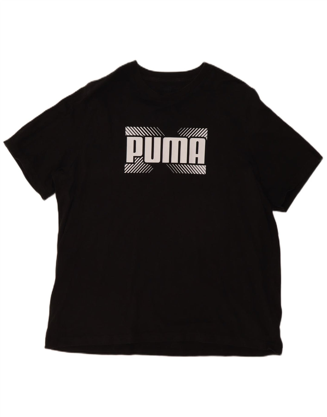 Мужская футболка с рисунком PUMA 2XL, черный хлопок