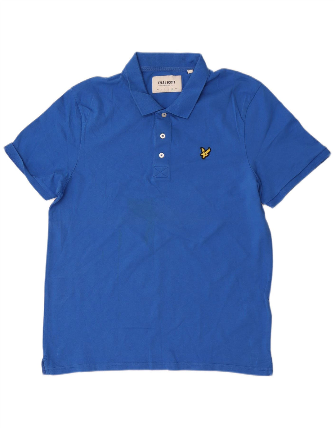 Мужская рубашка-поло Lyle & Scott XL, синяя, хлопок