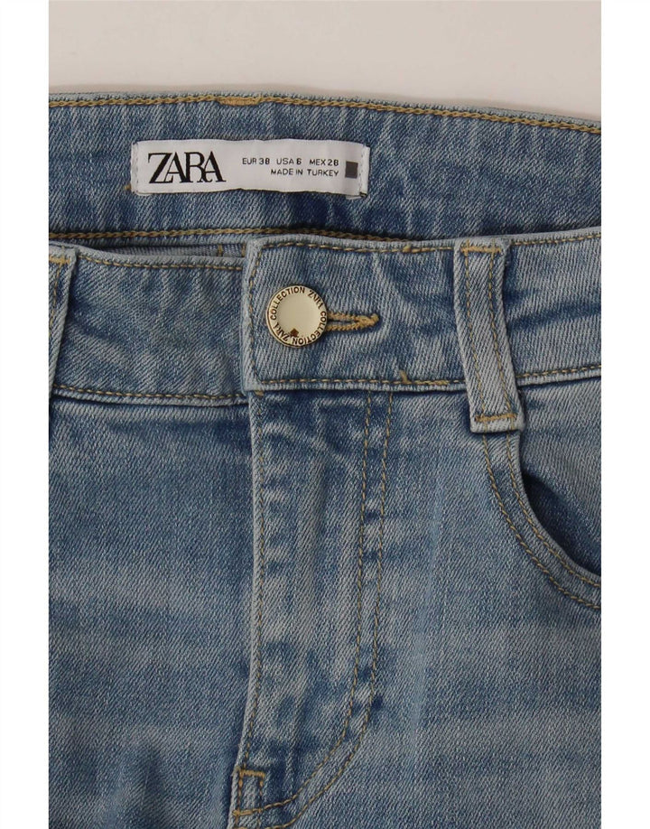 Женские расклешенные джинсы Zara EU 38 Small W28 L30 Синие