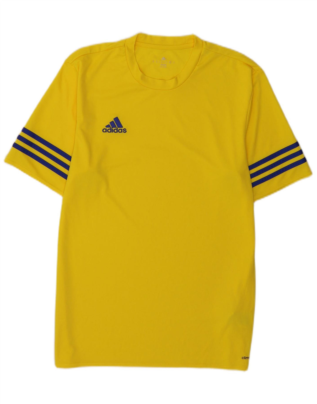 Adidas Мужская футболка Climalite Верх из полиэстера среднего желтого цвета