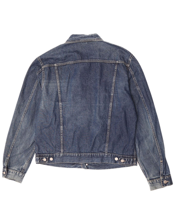 Мужская джинсовая куртка Benetton UK 42 XL, синяя, хлопок