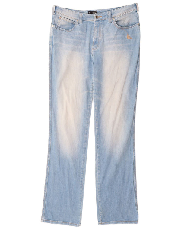 Женские прямые джинсы Armani W33 L34 синие, хлопок