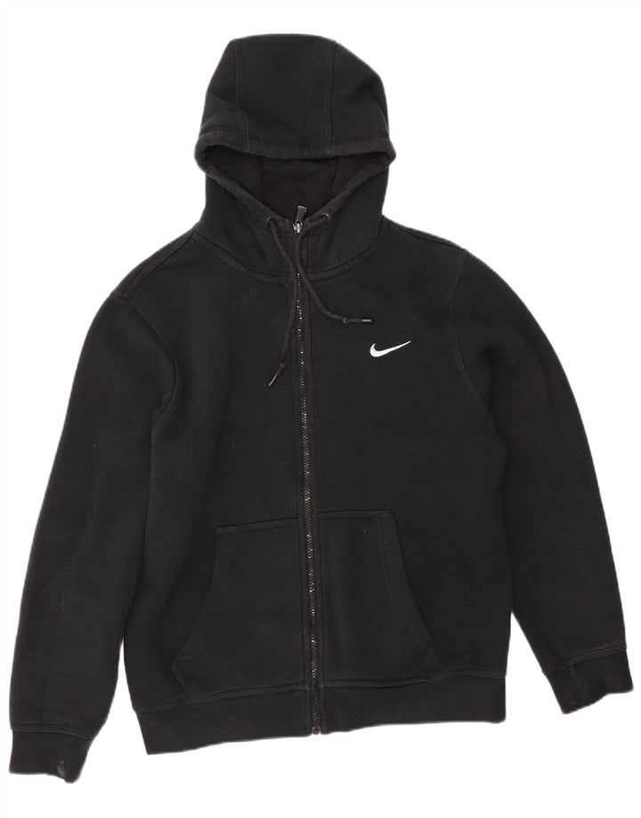 Мужской свитер с капюшоном на молнии Nike среднего размера, черный, хлопок