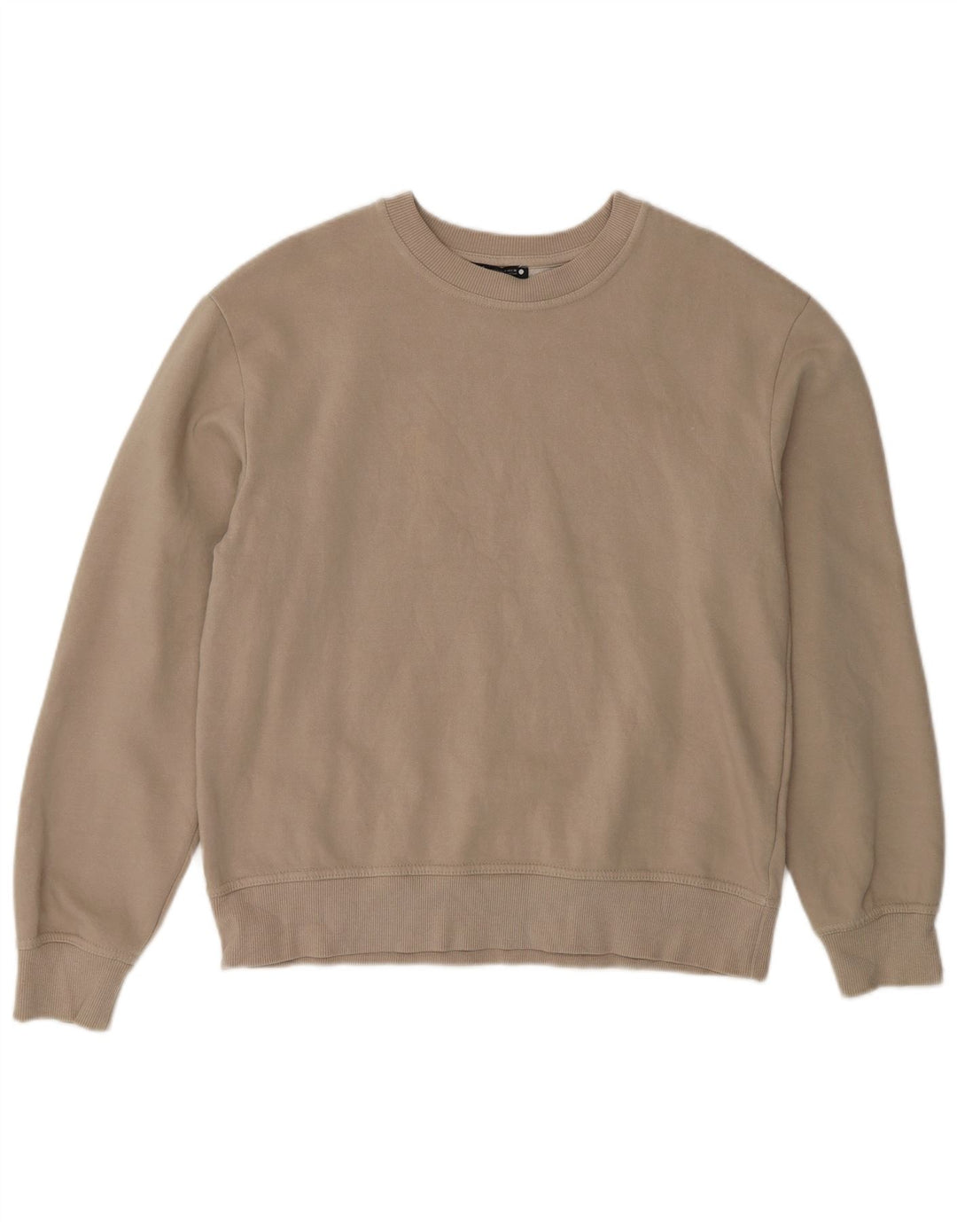 Женский джемпер-толстовка оверсайз Zara UK 10, маленький размер, бежевый хлопок