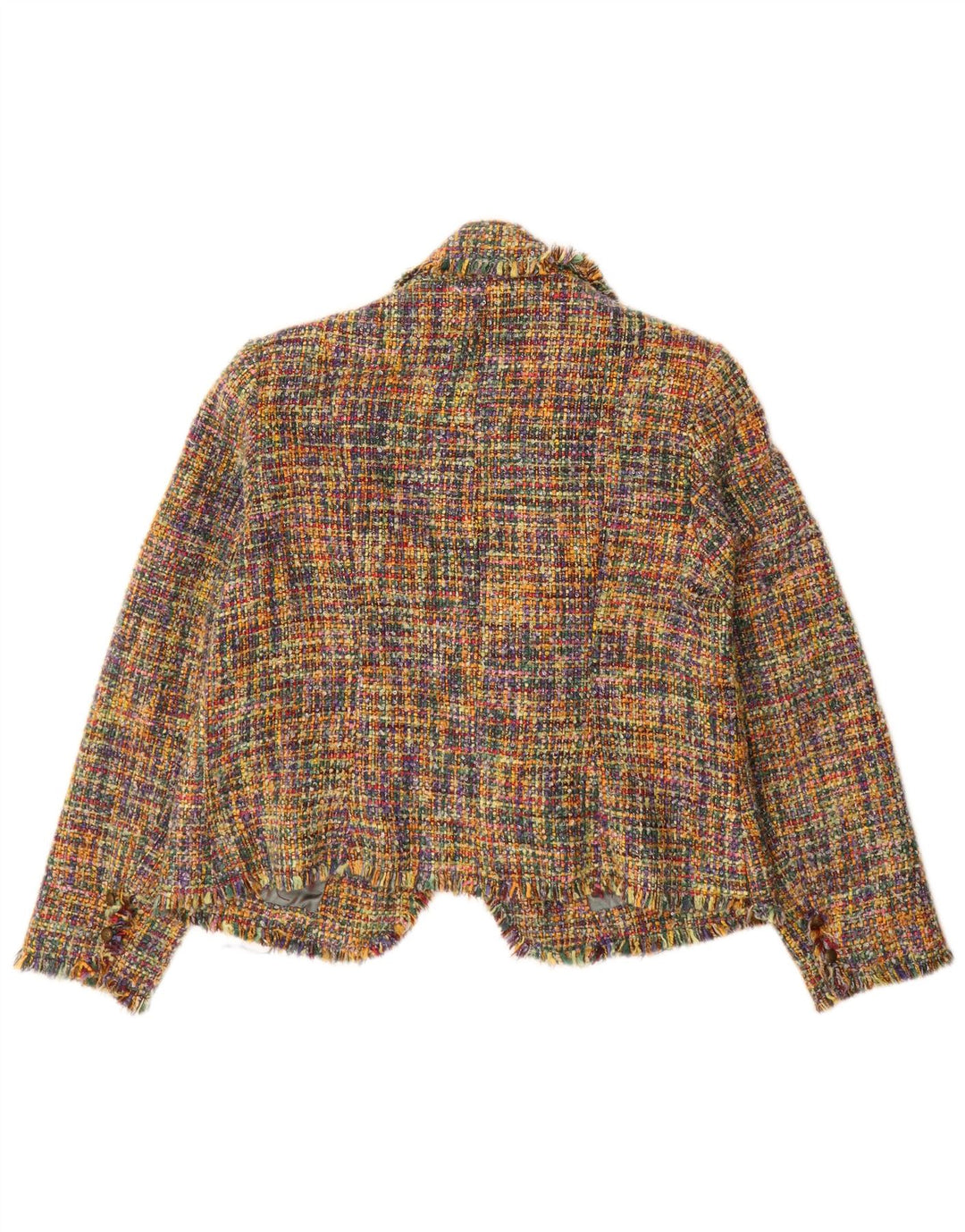 Женский открытый пиджак SASHA UK 16, большой разноцветный акрил