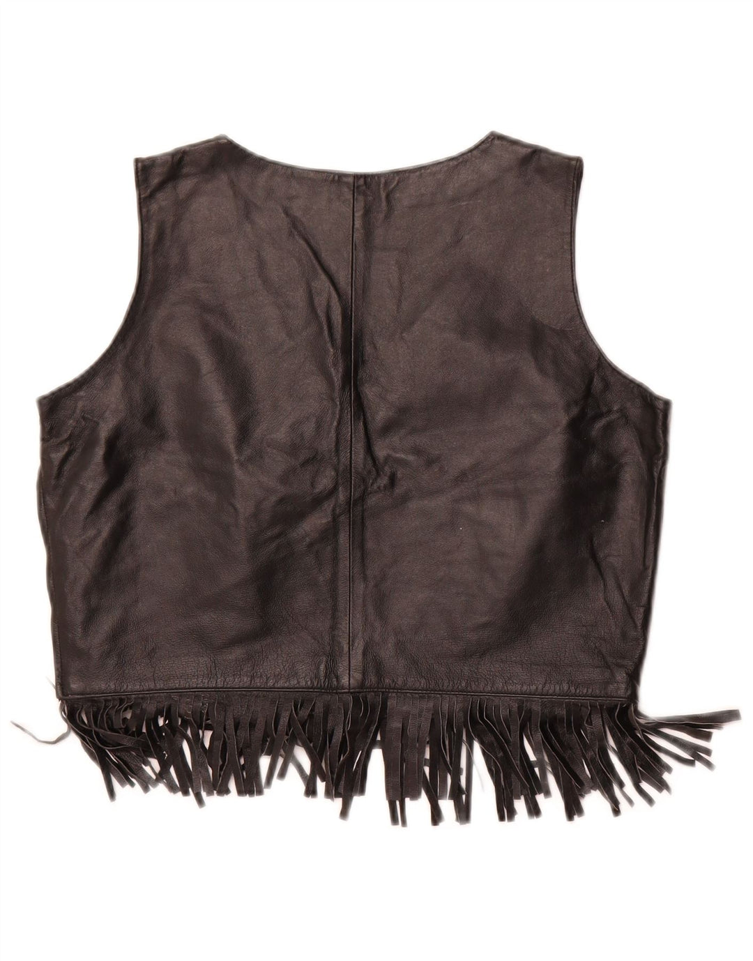 Женский укороченный топ WOODPECKER Casual Collection EU 42, средний черный кожаный