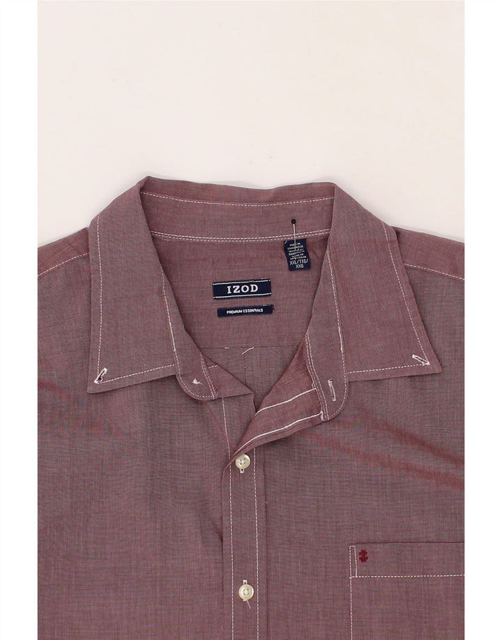 IZOD Mens Shirt 2XL Purple Cotton Vintage Izod and Second-Hand Izod from Messina Hembry 