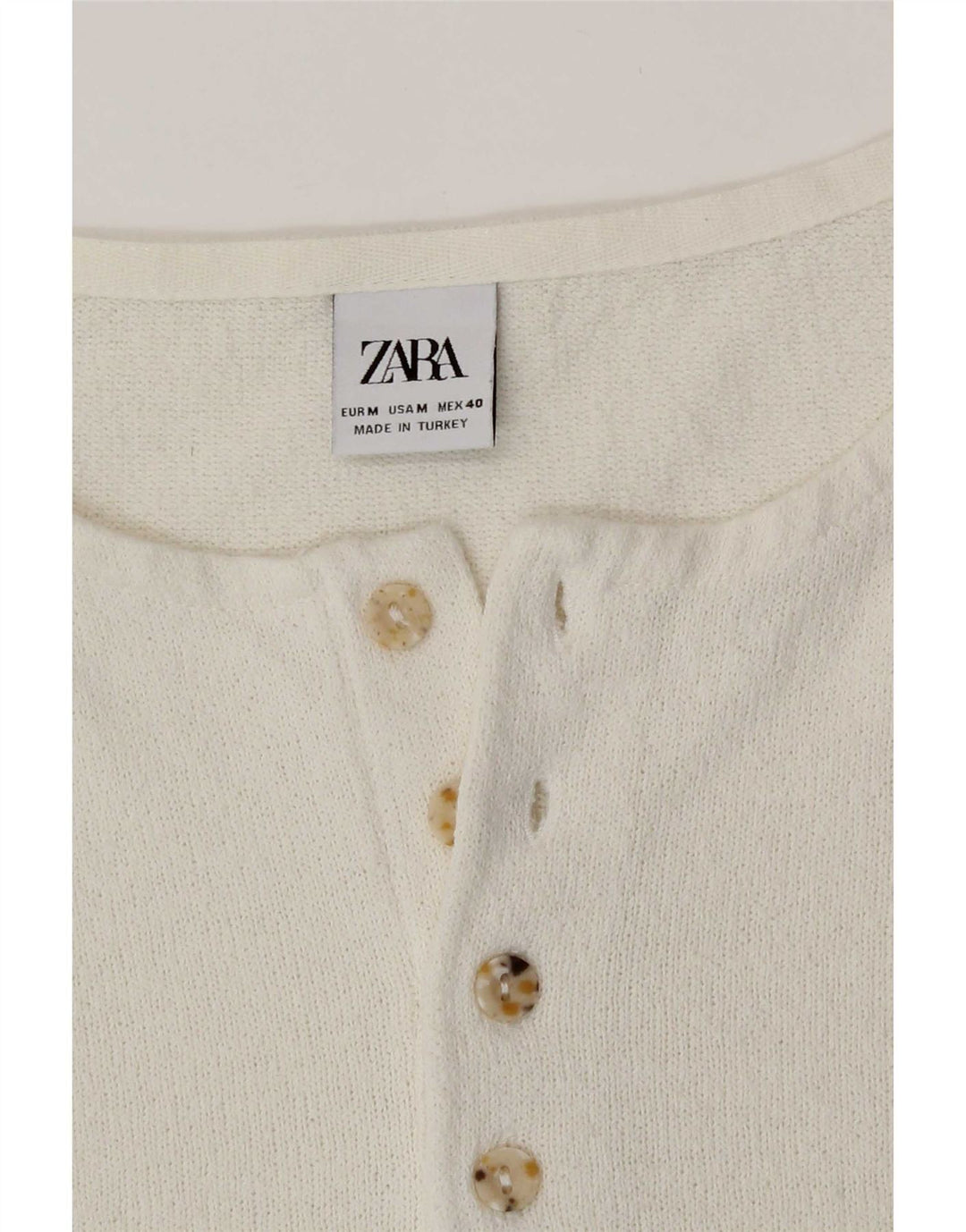 Zara Мужская футболка Top Medium White