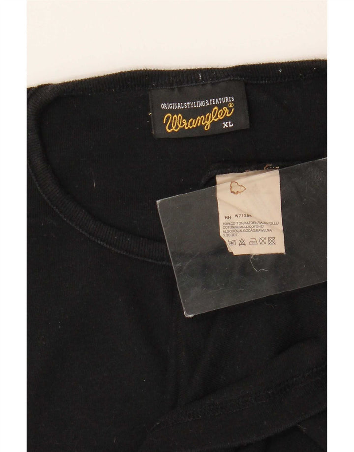 Мужская футболка Wrangler XL, черный хлопок