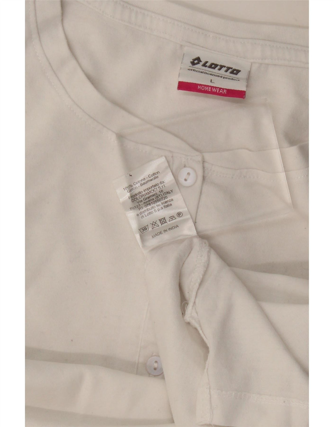 Женский топ Lotto с длинным рукавом UK 16, большой белый хлопок