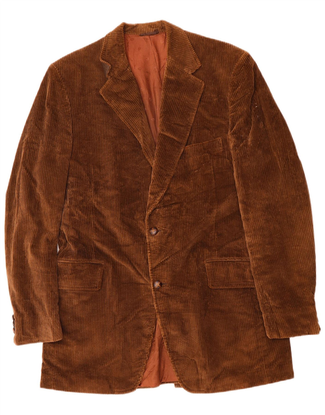 LONDON FOG Мужской вельветовый пиджак с 2 пуговицами EU 42 XL Коричневый хлопок
