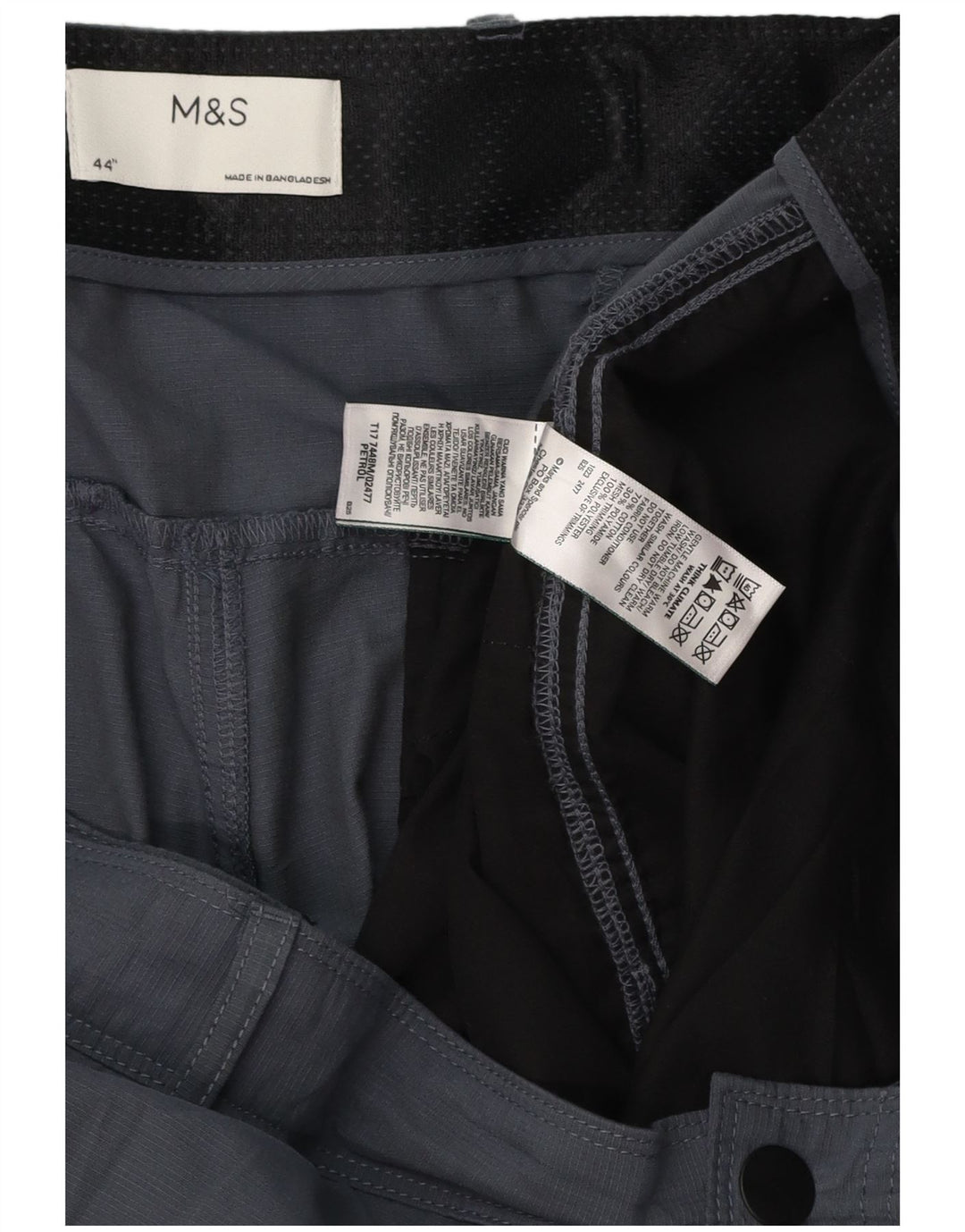 Мужские шорты карго MARKS & SPENCER W44 2XL, серые, полиэстер