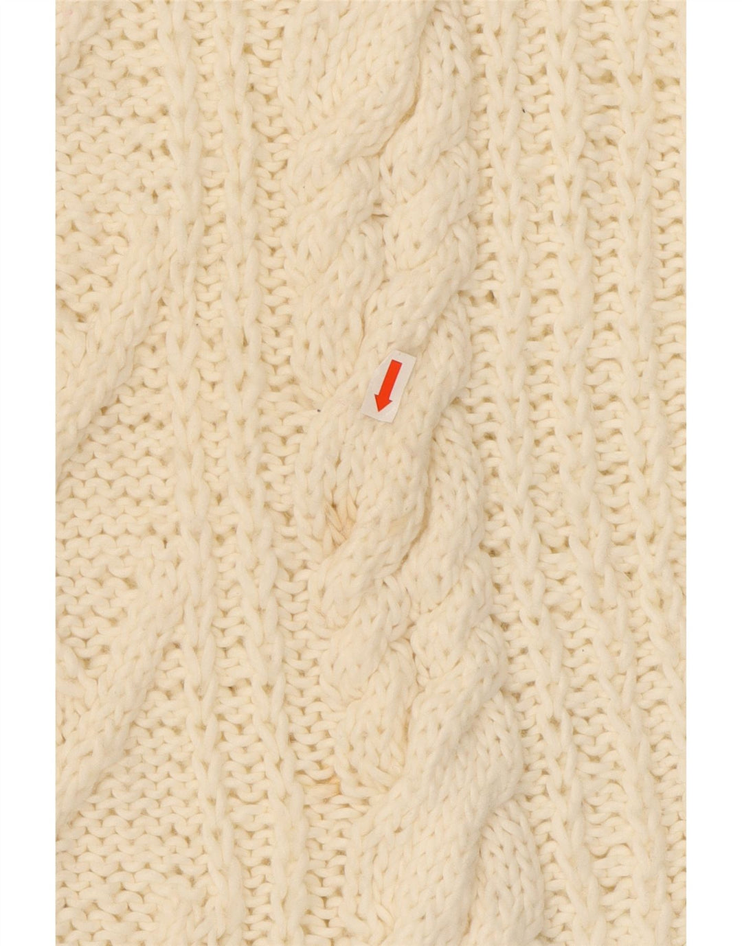 ВИНТАЖНЫЙ женский джемпер с высоким воротником, Великобритания, 16, большой, белый цвет