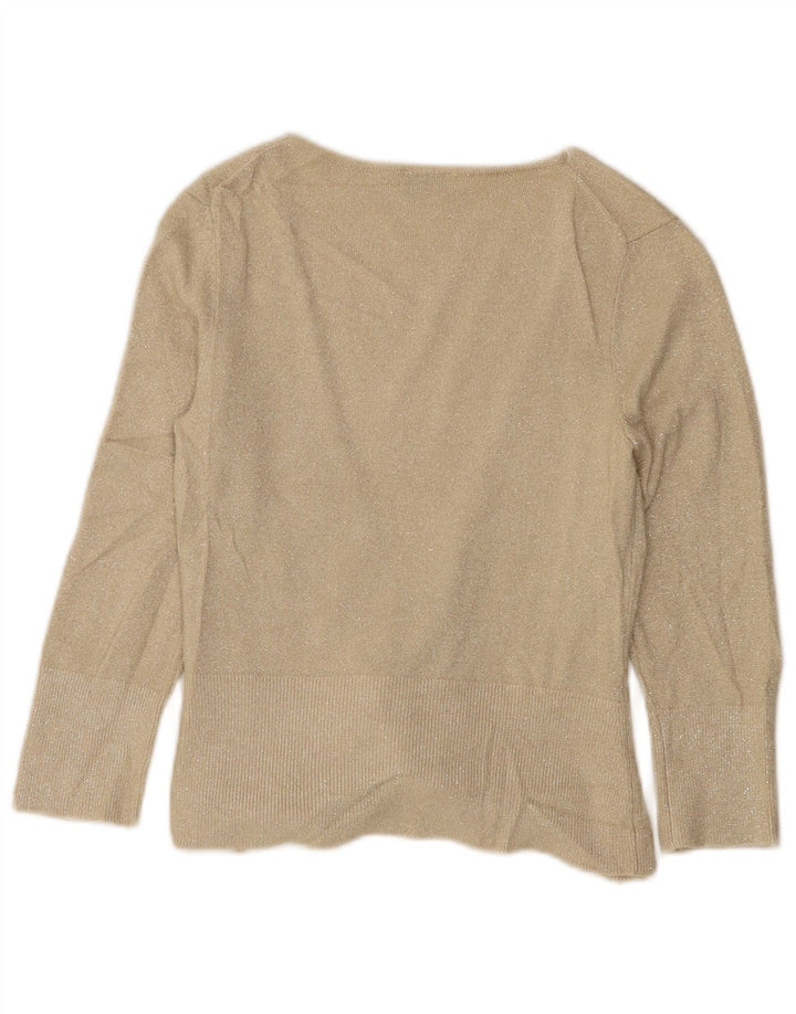 Женский открытый кардиган Oasis UK 10, маленький, бежевый, вискоза