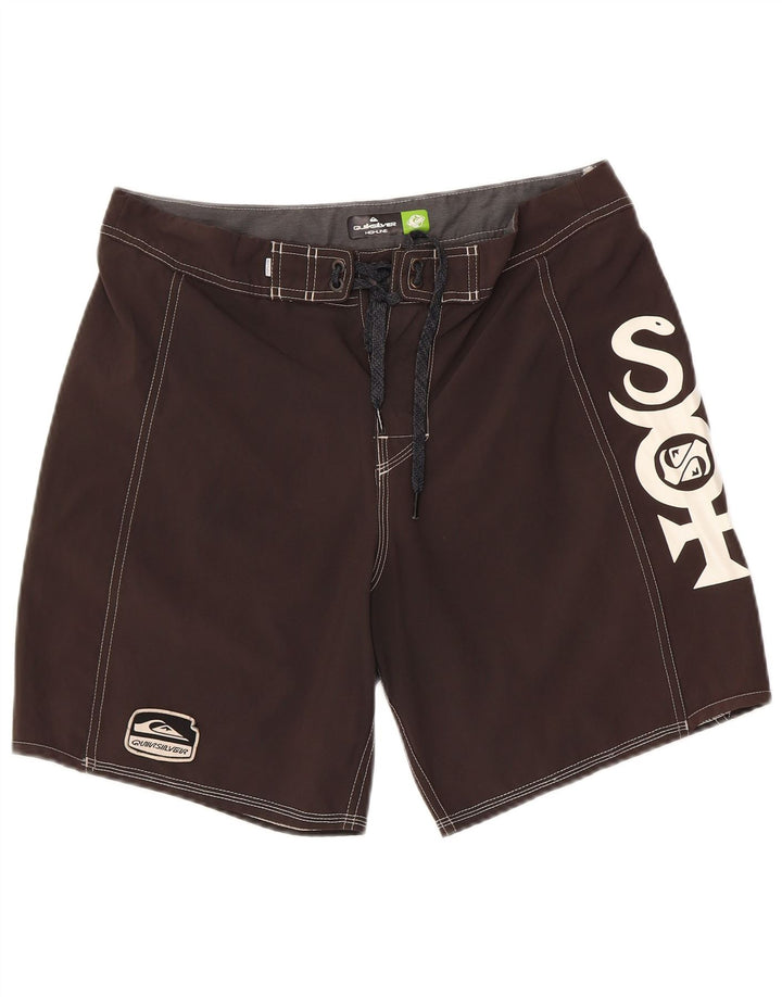 Мужские шорты для плавания Quiksilver с рисунком, средний черный, полиэстер