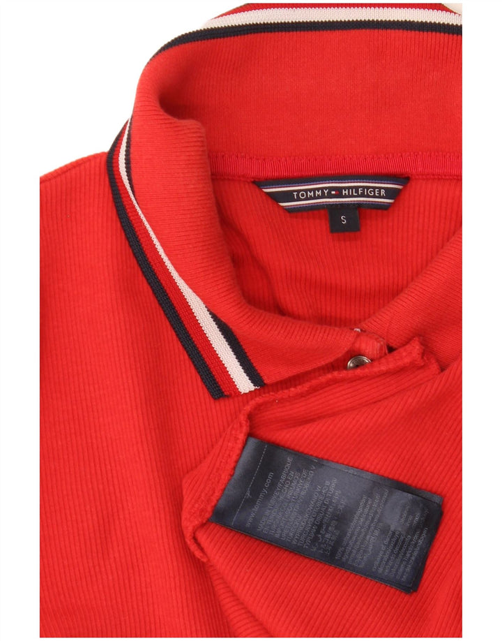 Женская рубашка-поло Tommy Hilfiger UK 8, маленькая красная