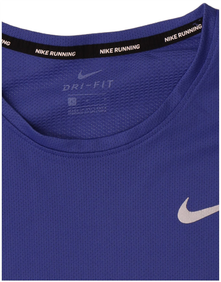 Мужская футболка Nike Dri Fit, большой синий полиэстер