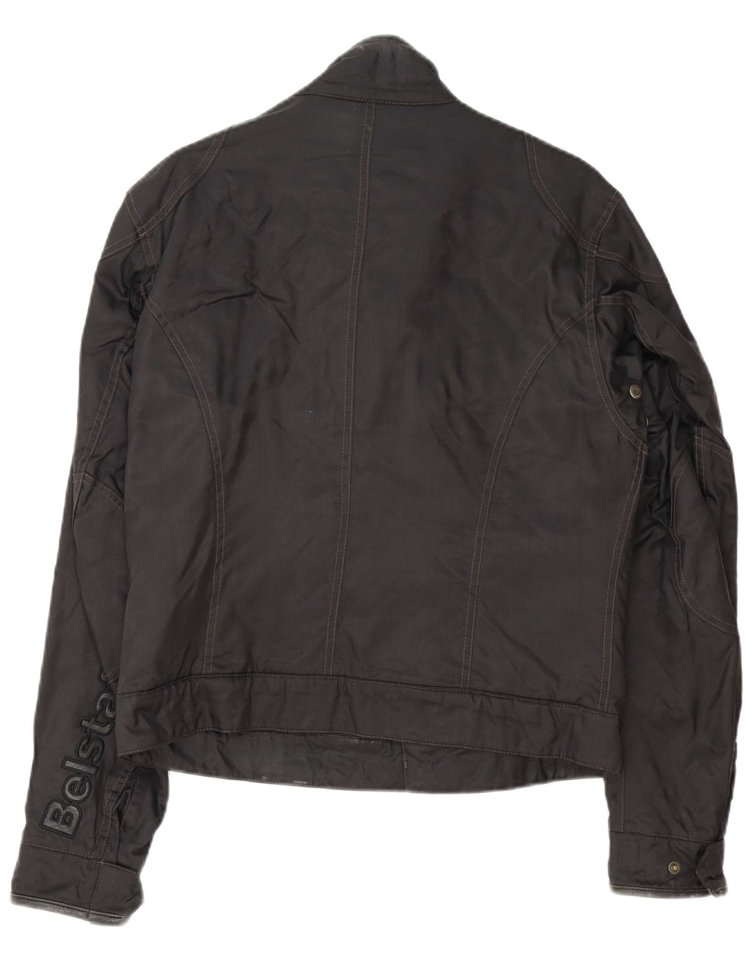 Мужская куртка-гонщик Belstaff UK 38, средний черный нейлон