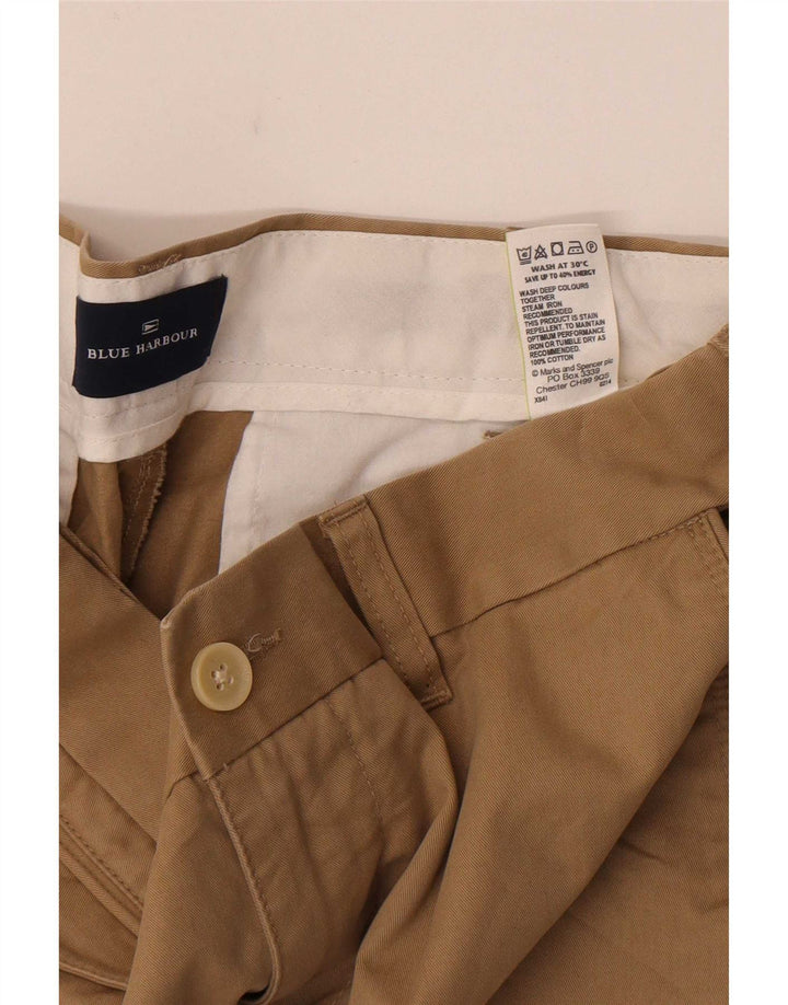 Мужские шорты чинос Marks & Spencer Blue Harbour W32, хлопковые, среднего бежевого цвета