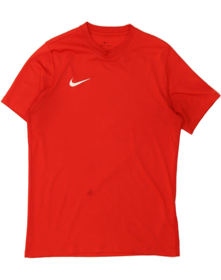 NIKE Mens Dri Fit T-Shirt Top Large Red Polyester Vintage Nike and Second-Hand Nike from Messina Hembry 