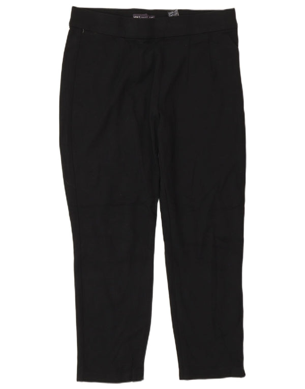 Женские узкие укороченные брюки Marks & Spencer UK 12 Medium W28 L23 Черные