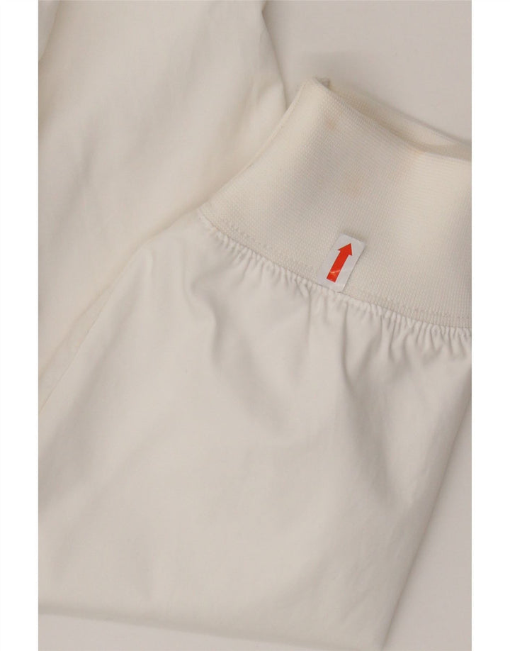 Мужская куртка-бомбер с капюшоном Nike UK 36, маленькая белая из полиэстера с цветными блоками