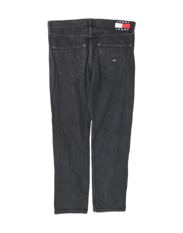 Мужские зауженные джинсы Tommy Hilfiger W32 L30, черный хлопок
